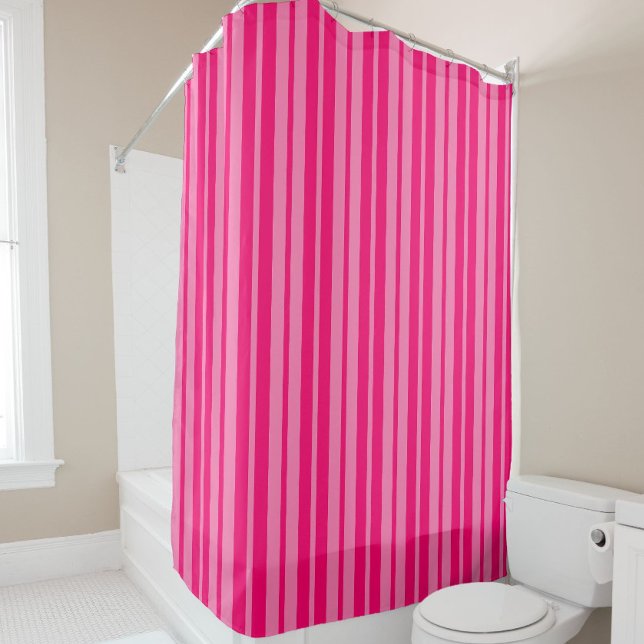 Helles und Hot Pink Stilelemente Design Duschvorhang (Von Creator hochgeladen)