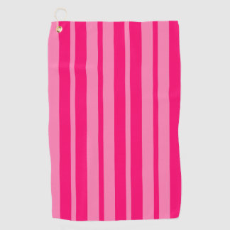 Helles und Hot Pink Stilelemente Design Golfhandtuch