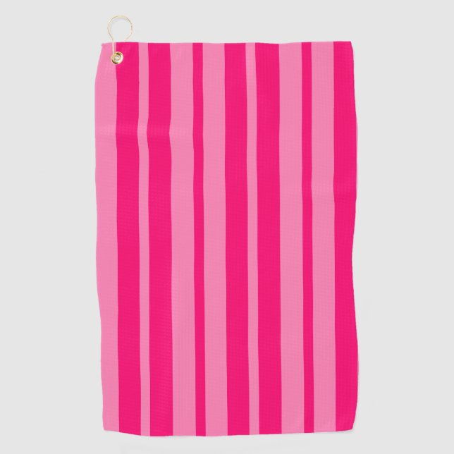 Helles und Hot Pink Stilelemente Design Golfhandtuch (Vorderseite)