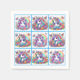 Helles Unicorn Party Napkins Serviette
