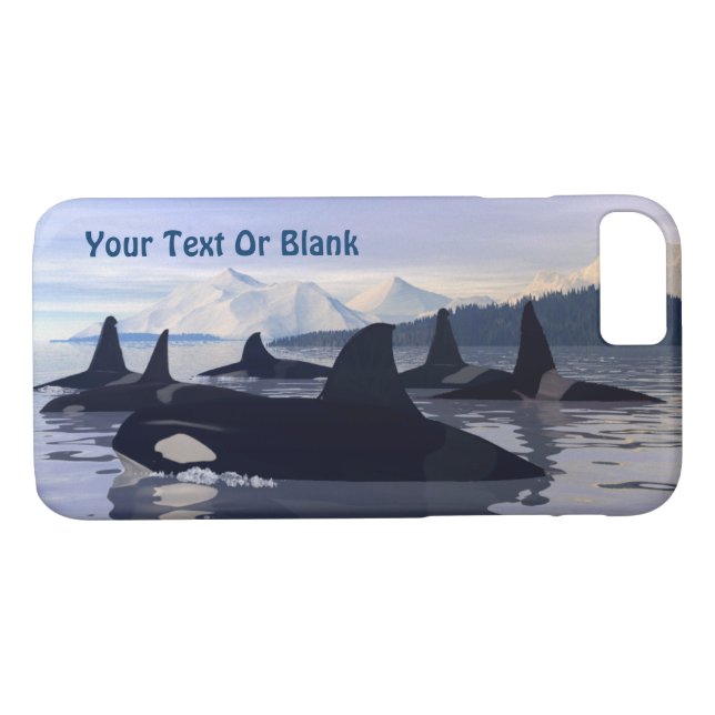 Helles Wasser Orca Case-Mate iPhone Hülle (Rückseite (Horizontal))
