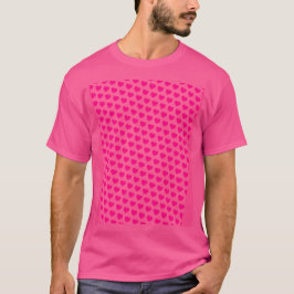 Helles WOW Pink Valentine Hörmuster T-Shirt