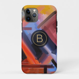 Helles zeitgenössisches Kunstwerk Rot Orange Pink  Case-Mate iPhone Hülle