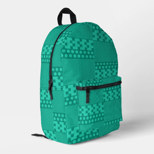 HELLEVI-DRUCKENDE BACKPACK BEDRUCKTER RUCKSACK (Rückseitige Ecke links)