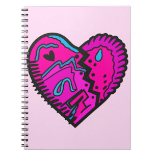 Hellfarbene 80er Jahre Notizblock