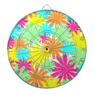 Hellfarbene Blume Dartscheibe