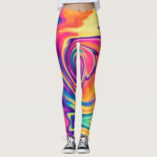 Hellfarbene Krawatte-Farbige Leggings