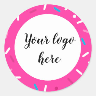 Hellfarbene Sprinkle-Muster-Aufkleber Runder Aufkleber