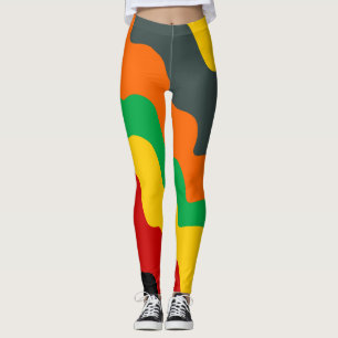Hellfarbene Wellen des Ozeans Leggings