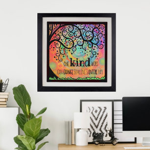 Hellfarbenes "One Kind Day" Poster