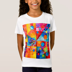 Hellfarbig abstrakt T-Shirt