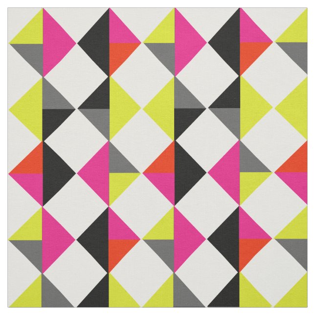 Hellfarbig moderne Geometrie Diamond Gemustert Stoff (Muster)