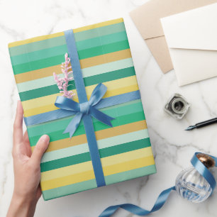 Hellfarbige Streifen Geschenkpapier