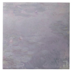 Hellfarbige Wasserlilien Claudes Monet   Fliese