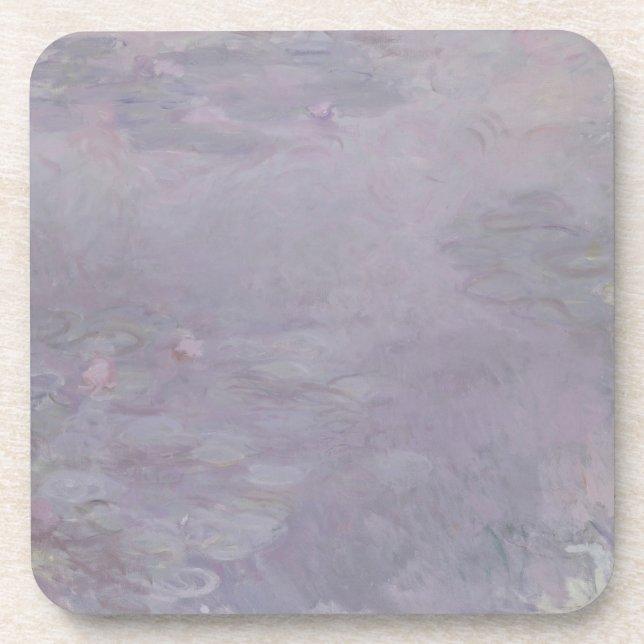 Hellfarbige Wasserlilien Claudes Monet | Untersetzer (Vorderseite)