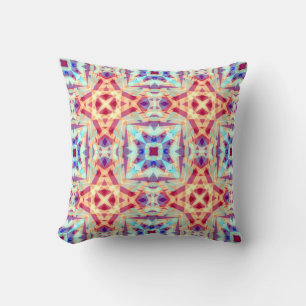 Hellfarbiger Spaß Zuhause Vibes Lila Geometric Kissen