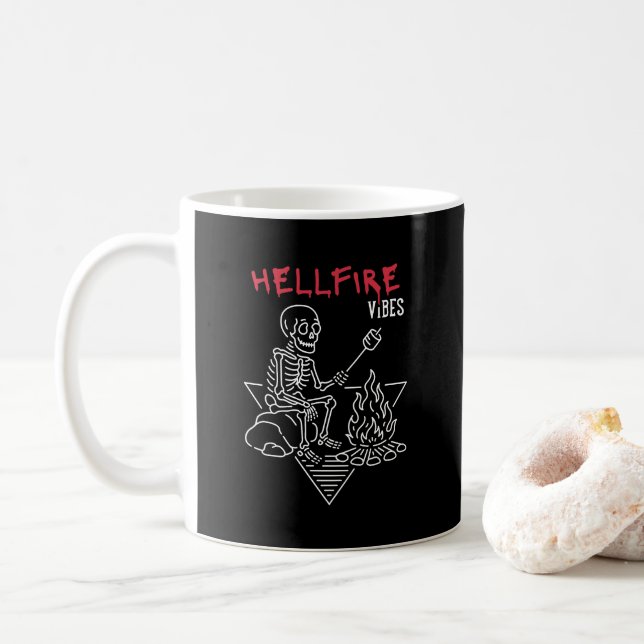 Hellfire Vibes Kaffeetasse (Mit Donut)