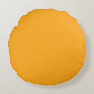 Hellgelb (Crayola) (feste Farbe) Rundes Kissen