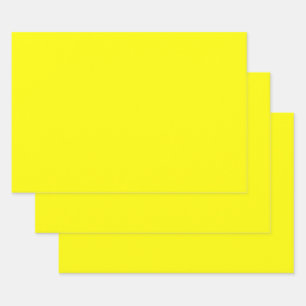 Hellgelb (feste Farbe)  Geschenkpapier Set