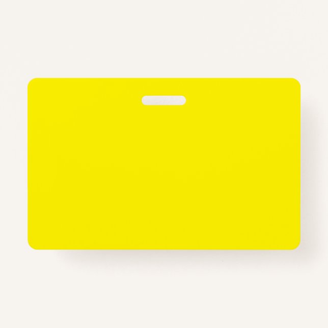Hellgelb #FFF3000, Bananengelb Ausweis (Vorderseite)
