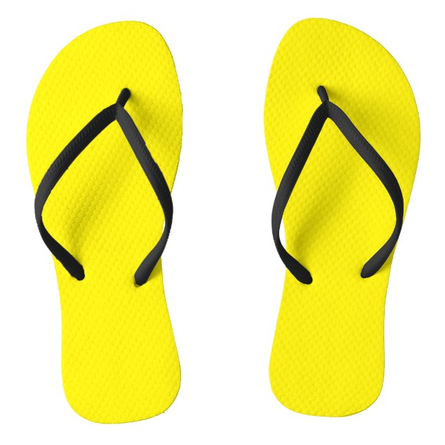 Hellgelb #FFF3000, Bananengelb Flip Flops (Fußbett)