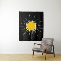 hellgelb leuchtendes Sonnenmuster