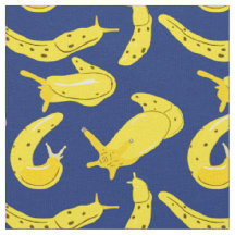 Hellgelb, Royal Blue Banana Slugs Illustriert