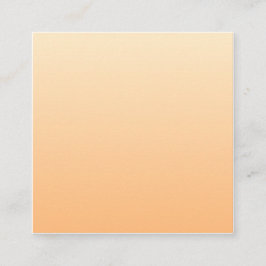 Hellgelb und orange Farblinie Quadratische Visitenkarte