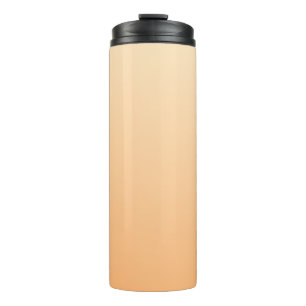 Hellgelb und orange Farblinie Thermosbecher