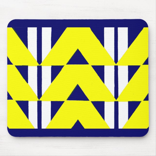 hellgelbe Abstraktion Mousepad (Vorne)