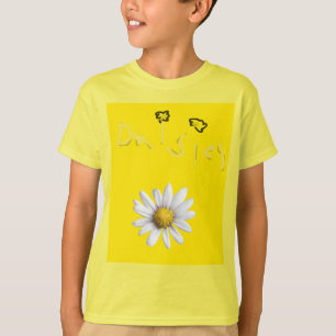 Hellgelbe Blume Kinder Daisy T-Shirt