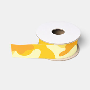 Hellgelbe Camouflage fröhliches Geschenk Wrap Band Ripsband