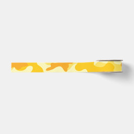 Hellgelbe Camouflage fröhliches Geschenk Wrap Band Ripsband