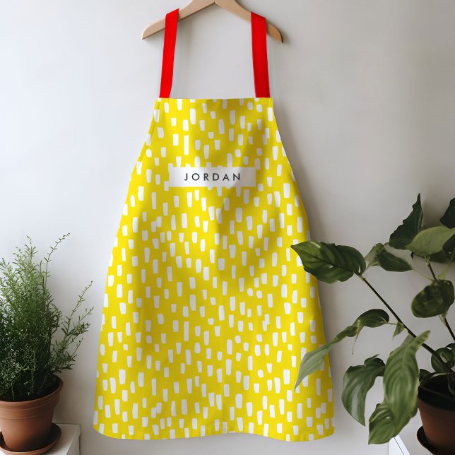 Hellgelbe Dashing-Schürze Schürze (Bright yellow dashing apron)