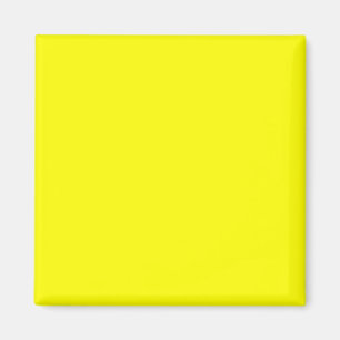 Hellgelbe FFFF00-Farbe - Option "Ihren Namen hinzu Magnet