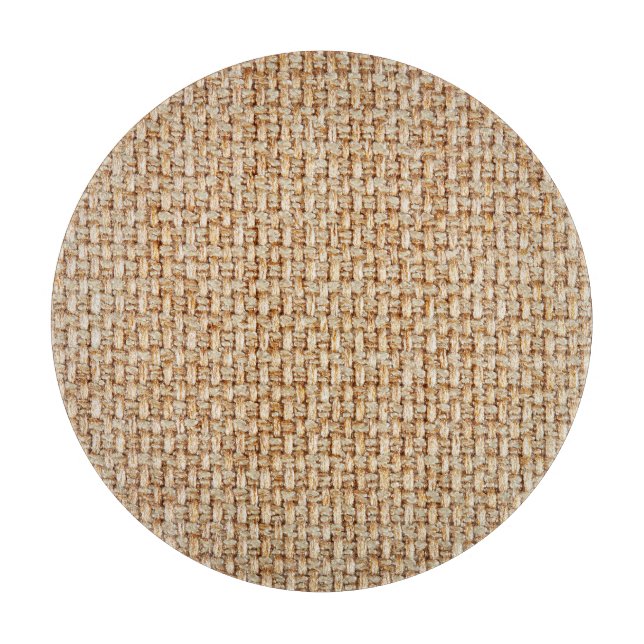 Hellgelbe Gingham-Textur. Schneidebrett (Vorderseite)