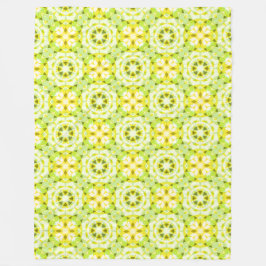 Hellgelbe grüne Sommer-Star Dopamin-Dekoration Art Fleecedecke