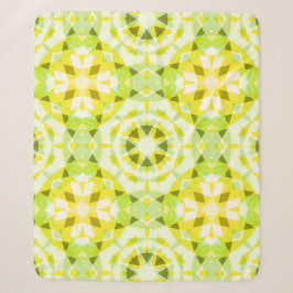 Hellgelbe grüne Sommer-Star Dopamin-Dekoration Art Sherpadecke