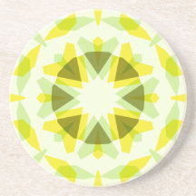 Hellgelbe grüne Star Dopamin Dekoration Kitsch Art
