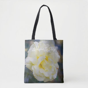 Hellgelbe Rose Tasche