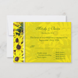 hellgelbe sommerliche tagsüber Blume uAwg Hochzeit RSVP Karte