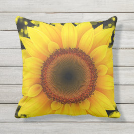 Hellgelbe Sonnenblume Kissen