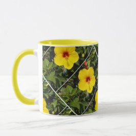 Hellgelbe Stiefmütterchen Tasse