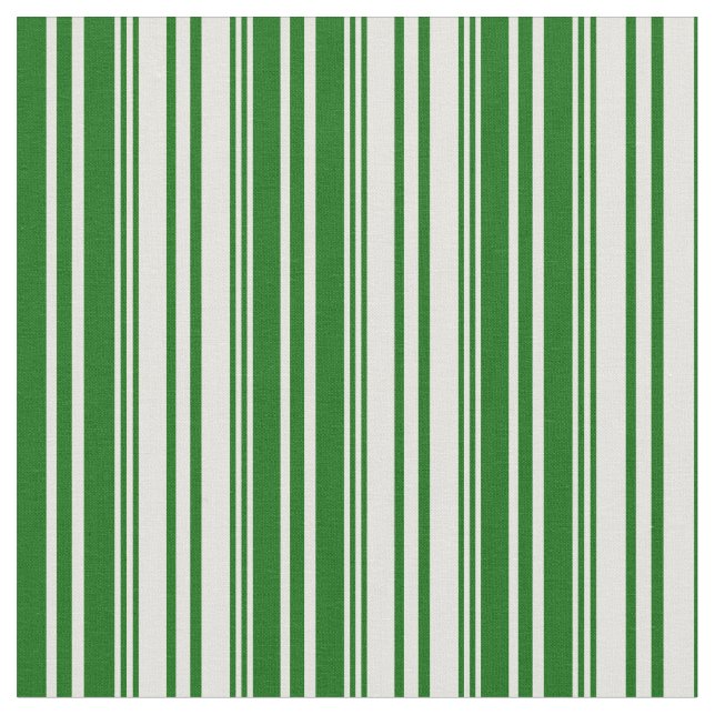 Hellgelbe und dunkelgrüne Linien Stoff (Nahaufnahme)