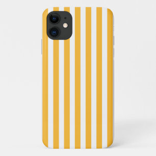 Hellgelbe und weiße Streifen mit Süßigkeiten Case-Mate iPhone Hülle