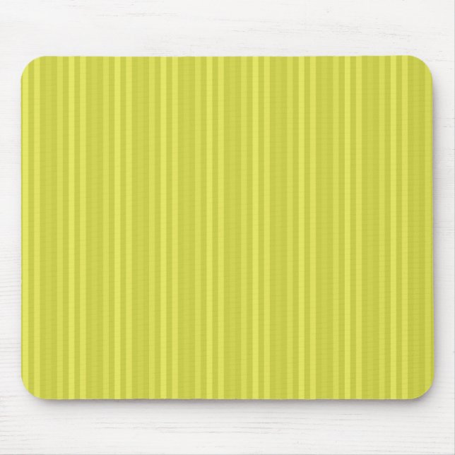 Hellgelbe vertikale Streifen Mousepad (Vorne)