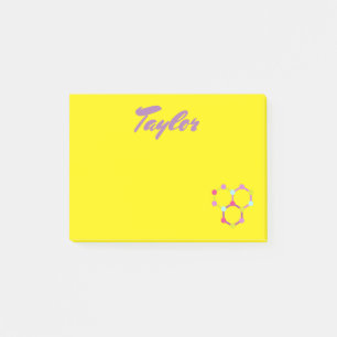Hellgelbe Wissenschaft Post-it Klebezettel