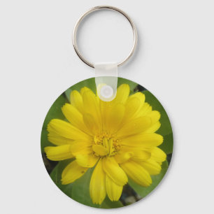 Hellgelber Marigold Schlüsselanhänger
