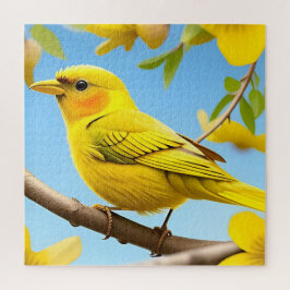 Hellgelber Songbird auf einem Zweig