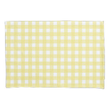 Hellgelber und weißer Gingham